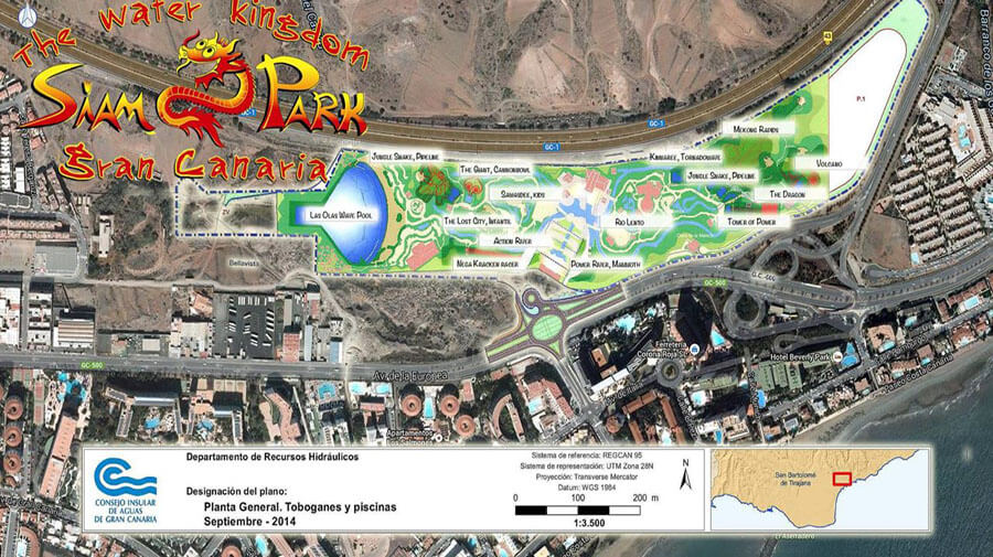 Voor het jaar 2027 zal er waarschijnlijk geen bouwvergunning voor het Siam Park Gran Canaria zijn