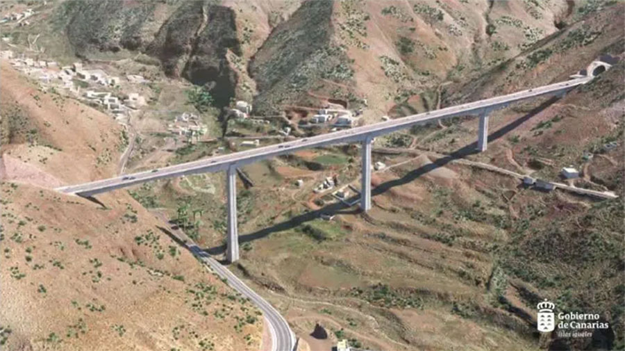 Werk begint aan twee nieuwe viaducten die Agaete en La Aldea verbinden