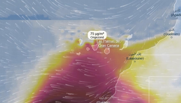 Update Calima: luchtkwaliteit Gran Canaria is nu ongezond!
