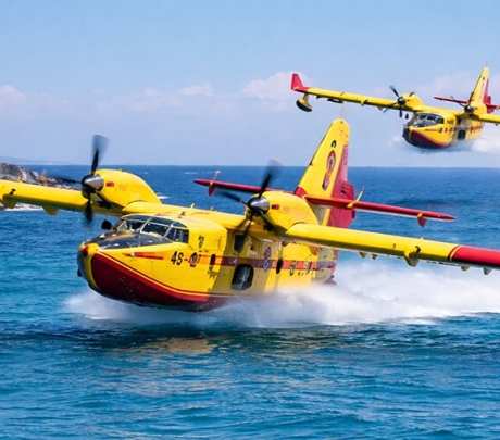 Bluswatervliegtuigen keren terug voor trainingsvluchten op de Canarische Eilanden
