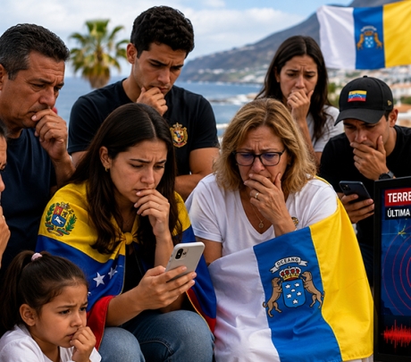 Duizenden Venezolanen op de Canarische Eilanden wachten op nieuws over aardbevingen in hun thuisland