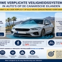 Nieuwe verplichte veiligheidssystemen in auto's op de Canarische Eilanden vanaf juli 2026