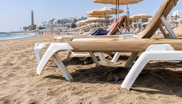 Ratten tussen de strandbedden: angst dat beelden van de stranden in het zuiden het imago van Gran Canaria schaden