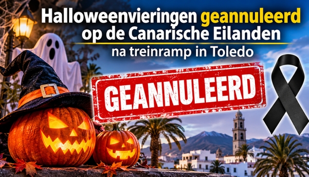Halloweenvieringen geannuleerd op de Canarische Eilanden na treinramp in Toledo