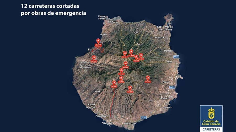 Wegen beschadigd storm